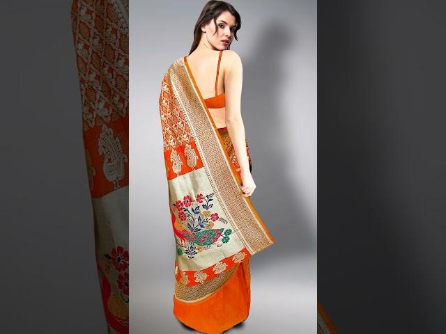 Unleash Your Inner Glam with Our Orange Paithani Saree! #sttylme #fashionforward #sareegoals