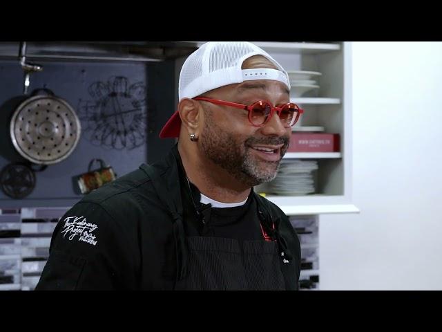 Chef Khari in "Chef K's Kitchen-Nanna's Burger