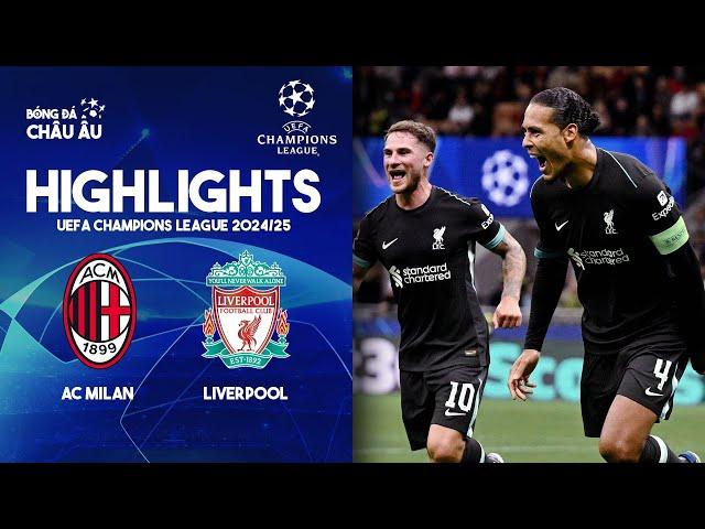 Highlights | Liverpool vs AC Milan | Khi trung vệ lên tiếng | UEFA Champions League 2024/25