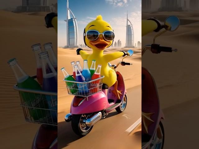 Baby Duckselling DRINK #explore #duck #duckadventures #duckling #funnyduck #cuteduck #aiart #fy