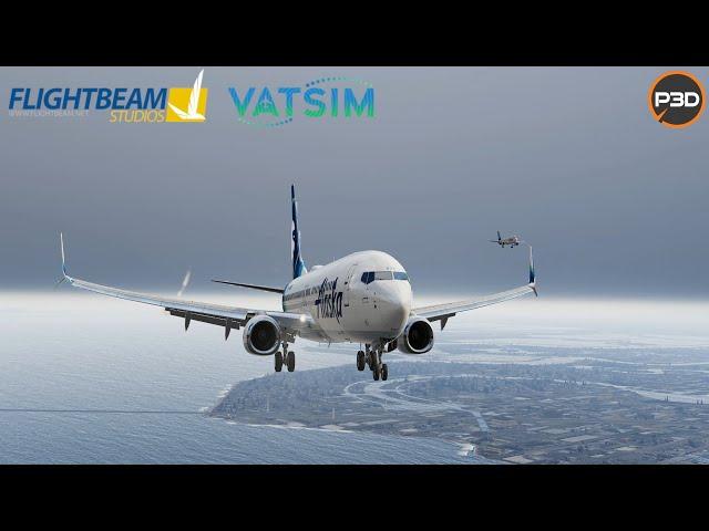 P3D V5.3 2K | Awesome parralel approach into San Francisco Intl. | Alaska B738