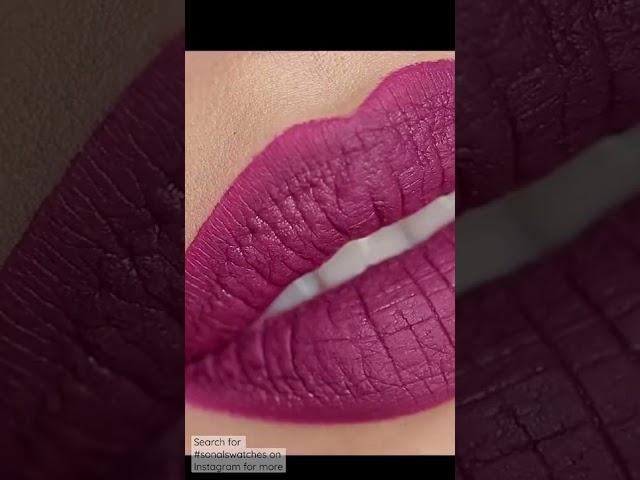 Here’s a swatch of one of my favourite Smashbox  liquid lipstick shade called ‘Girl Gang’