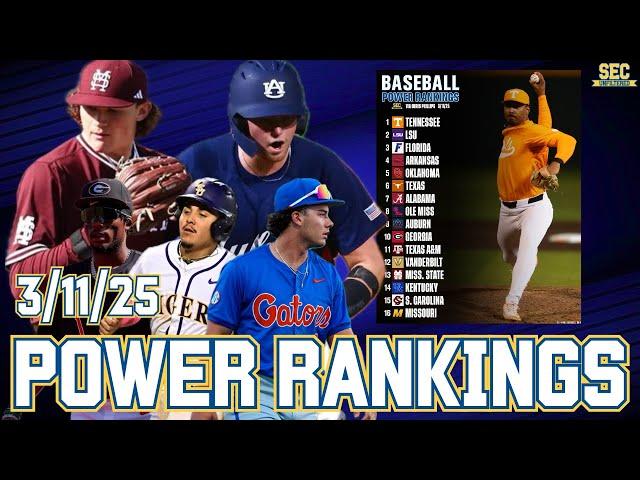 SEC Baseball Power Rankings via Chris Phillips | March 11th, 2025