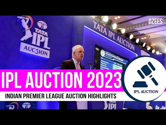 IPL Auction 2023 | Key moments & Highlights | HD