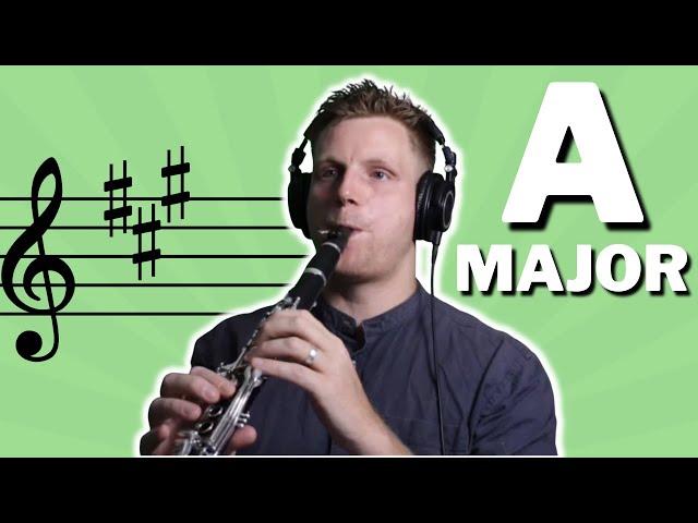 How to PLAY A Major SCALE • on CLARINET