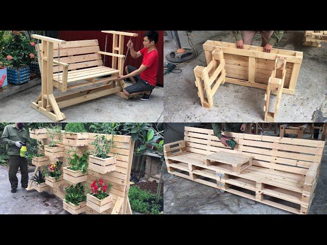 4 DIY ideas best creative and recycled pallet - Creative Uses For Old Pallets