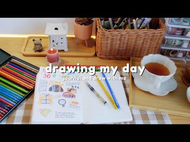 Drawing my day | Journal and draw with me ️