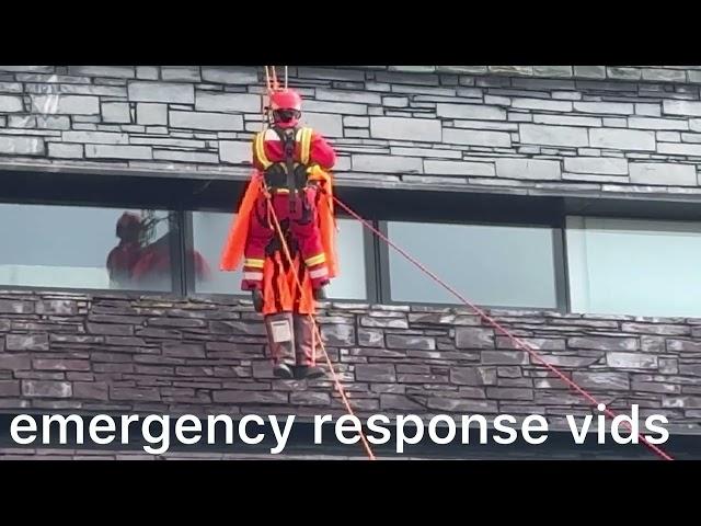 south wales fire & rescue rope rescue demonstration 7/9/24