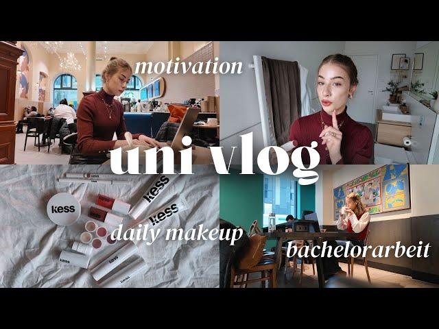 Bachelor Thesis Diaries ️‍ Motivation, Gym Routine, Daily Makeup, Valentine's Day Gift 