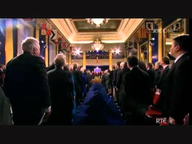 Irish National Anthem at Presidential Inauguration, Dublin Castle