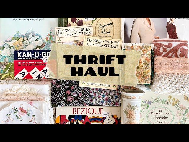 Thrift Store Haul | Junk Journal & Craft Supplies | Vintage Books 03