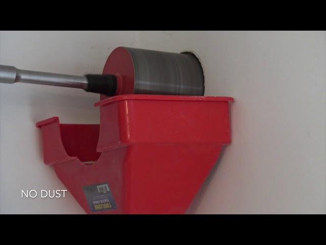 Precision dust free core cutting using Hilti equipment