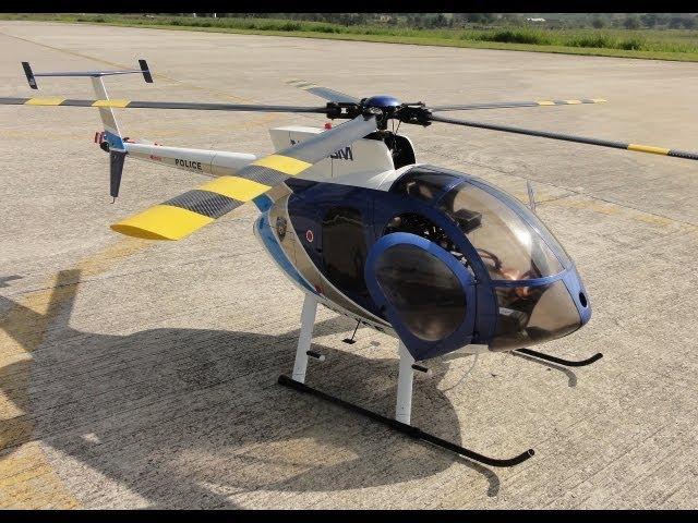 RC Hughes MD530-F ( T-Rex 600 ) Custom Rotorhead / Scale Details