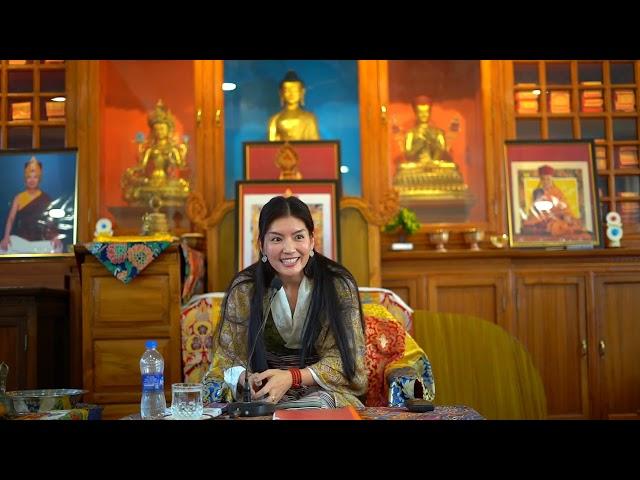 Her Eminence Dagmo Sonam Palkyi Sakya Gives Advice and Guidance to Sachen School