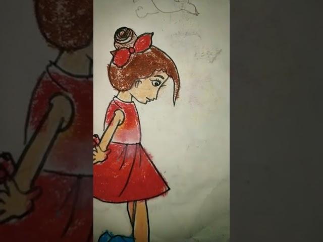 # Cute girl Drawing || simple easy and. Beutiful drawing with Sakshi 