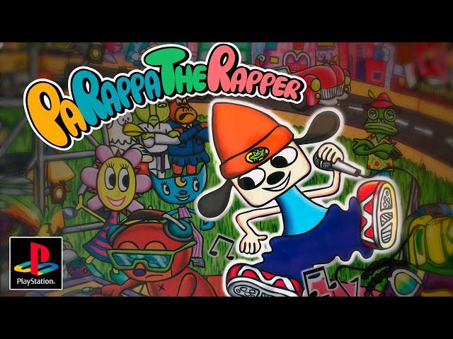 PaRappa The Rapper - FULL GAME WALKTHROUGH (NO COMMENTARY) Playstation