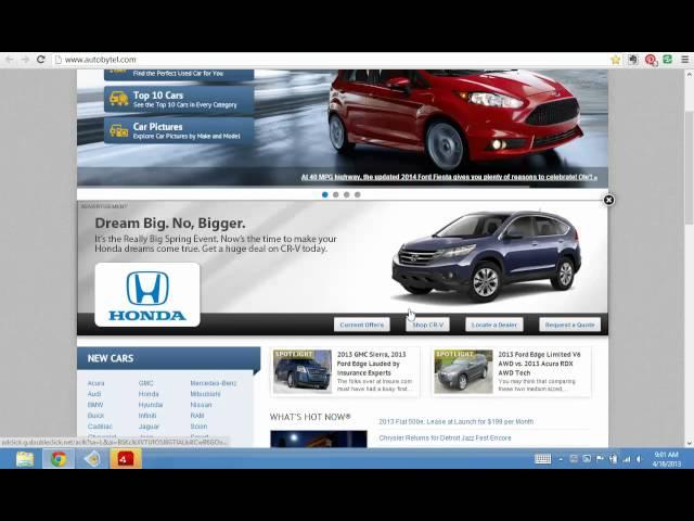 AUTOBYTEL HONDA CRV HOMEPAGE SPONSORSHIP CLICK TO EXPAND APRIL 16 2013