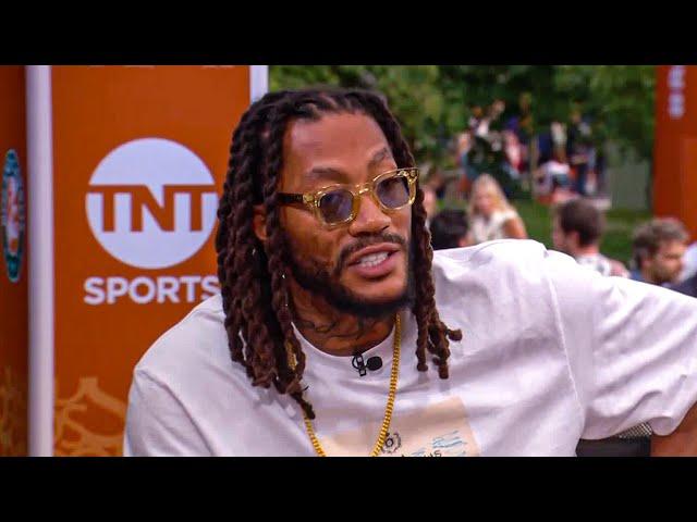 Derrick Rose Joins TNT at Roland Garros 2025 – FULL Interview