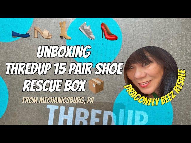 AWESOME UNBOXING!! ThredUP 15 pair Shoe Rescue Box 