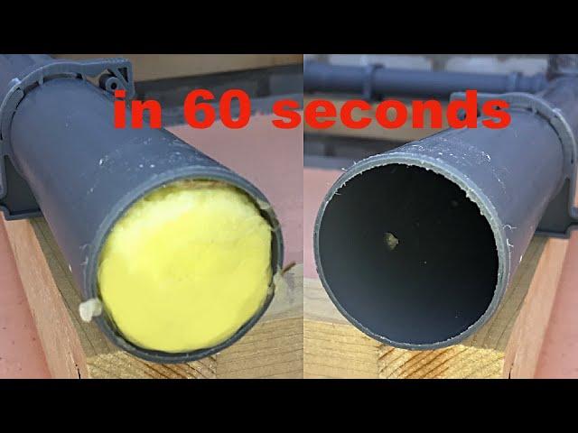 How to clean a sewer pipe in 60 seconds