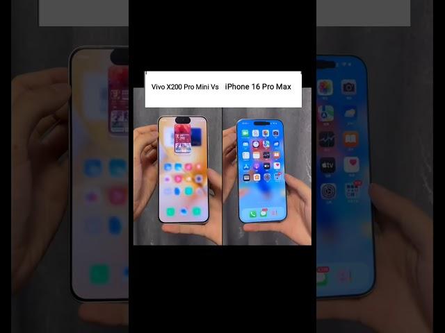 Speed test! Vivo X200 Pro Mini vs Iphone 16 pro max! #shortsfeed #shorts #vivo #iphone #iphonevsvivo