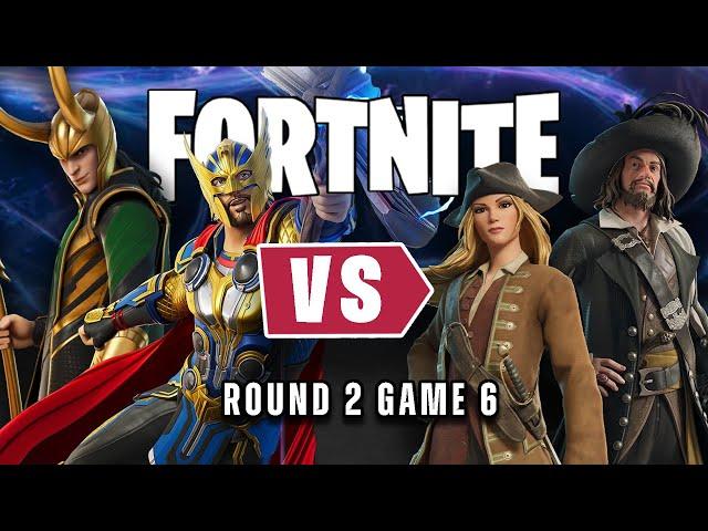 Thor & Loki vs Elizabeth Swann & Captain Barbossa in Fortnite | Round 2 - Game 6