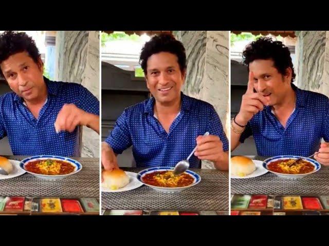 Sachin Tendulkar Enjoying His Favorite Mumbai Misal Pav