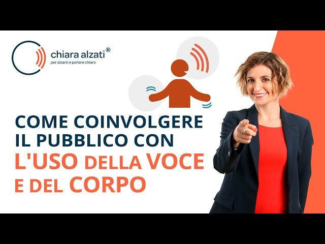 Come coinvolgere il pubblico con l'utilizzo della voce e del corpo