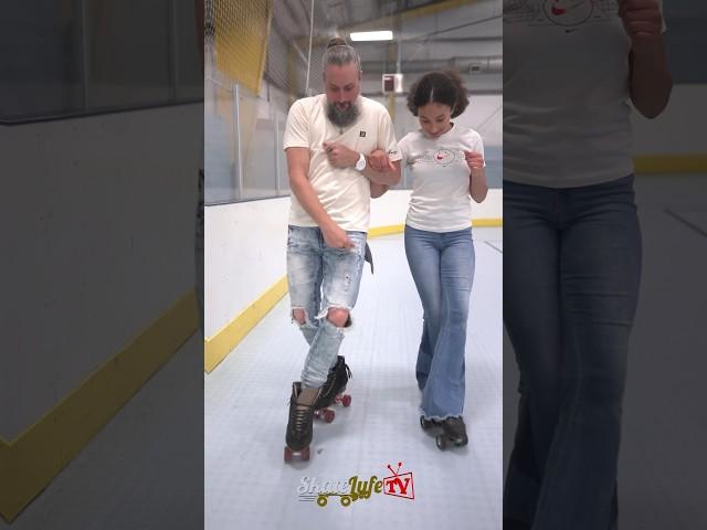 Father & Daughter moments #parenting #rollerskating