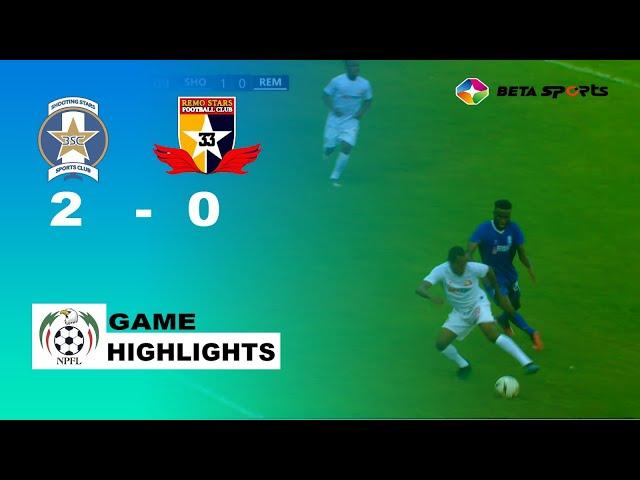 Pyagbara bangs in a brace | Shooting Stars 2 - 0 Remo Stars | NPFL MD 27 Highlights