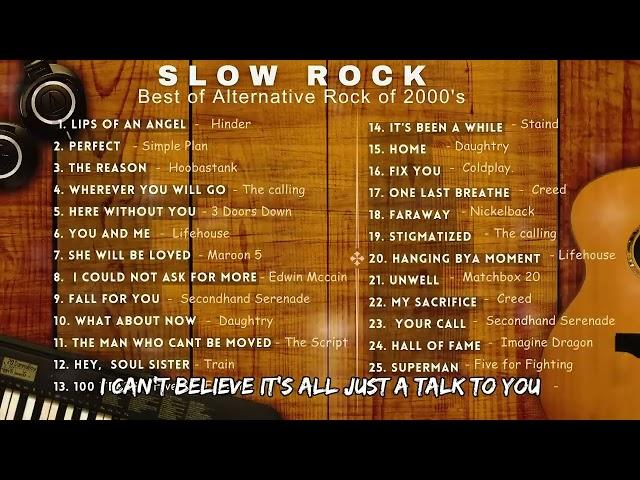 Slow Rock Alternative Rock in 2000s Simple Plan, Hoobastank, The Calling, Howie Day, Linkin Park