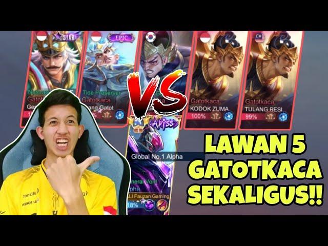 PANAS!! ALPHA FAUZAN VS 5 GATOTKACA BOCIL EPIC SEKALIGUS!!