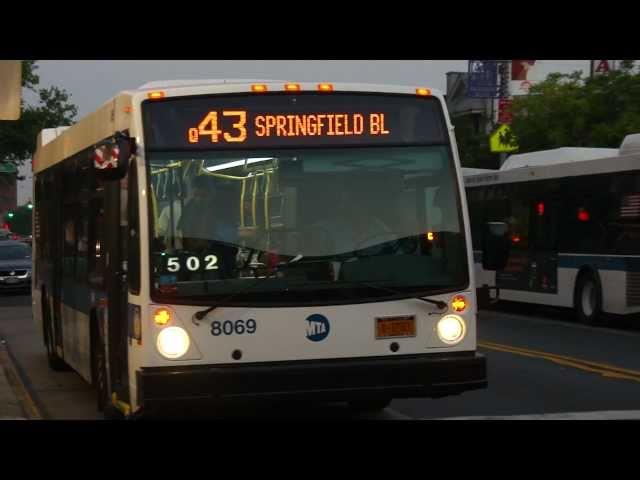 MTA New York City Bus 2011 NovaBus LFS 8069 On The Q43 @ Sutphin Blvd & Hillside Avenue