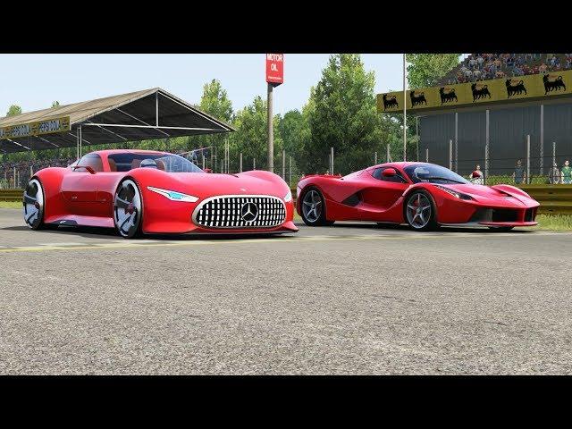 Mercedes-Benz AMG Vision GT vs Ferrari LaFerrari at Monza Full Course