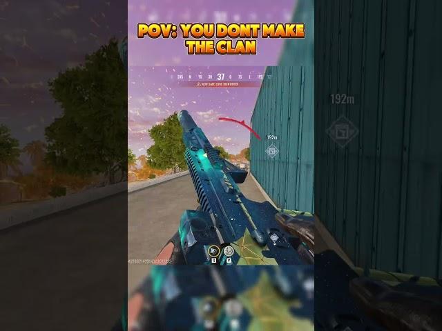 when you dont make the clan ahh clip... #gaming #bloodstrike #bloodstrikemobile