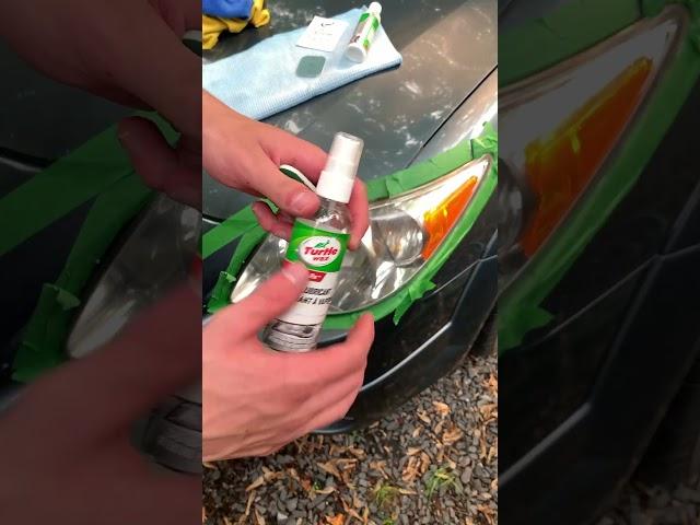 Headlight restoration. Trying the Turtle Wax headlight restoration kit