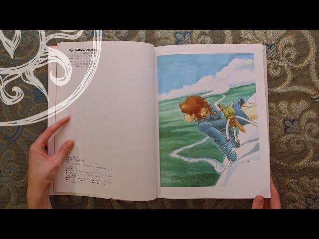 Nausicaä of the Valley of the Wind Art Book by HAYAO MIYAZAKI - STUDIO GHIBLI (Book Flip Through)