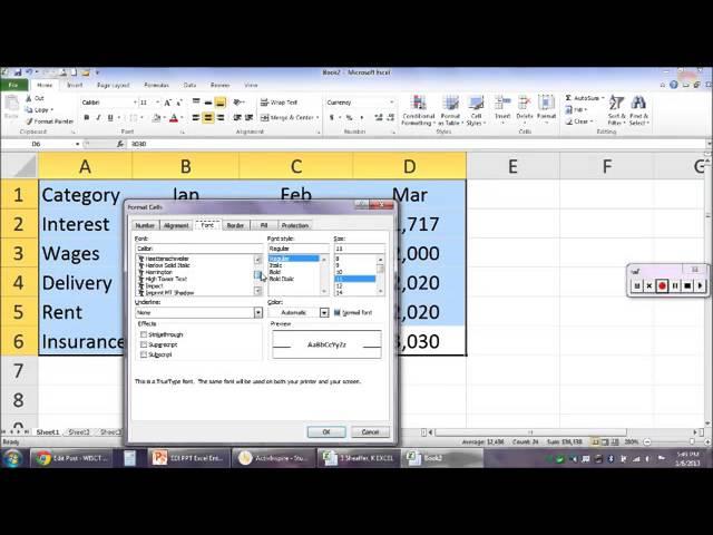 LO: Format data in Excel notes & demo