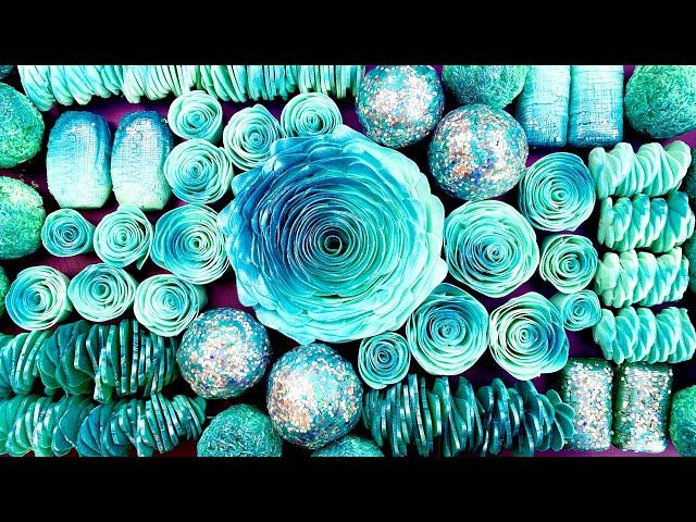 Clay cracking  Crushing soap roses and soap balls  Carving ASMR ! Relaxing Sounds !