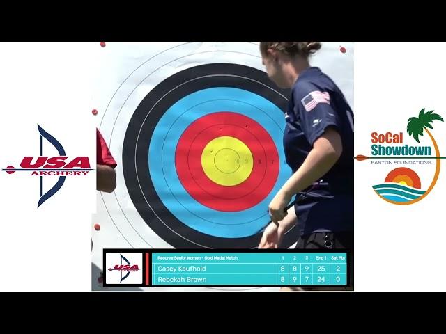 2022 SoCal Showdown Finals - Recurve Women: Kaufhold vs Brown