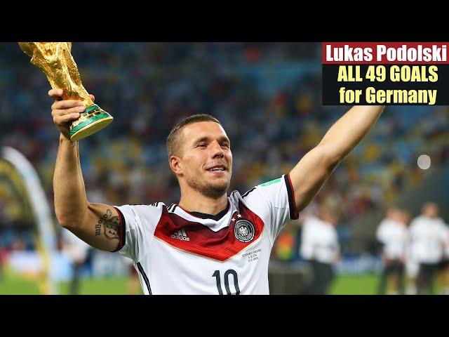 Lukas Podolski ◉ All 49 Goals for Germany 