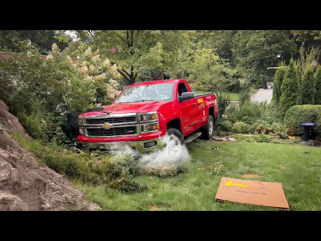 A Pickup Crashed Into My Yard! | Securitycam Stories #40