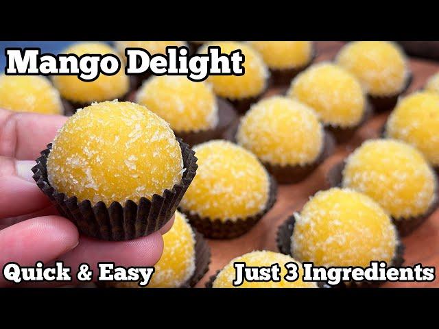 3-Ingredient Mango Delight : The Easiest & Most Delicious Dessert Recipe