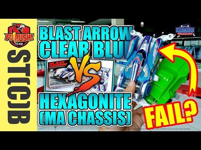 【ミニ四駆】 Tamiya STB Blast Arrow VS Hexagonite (MA Chassis) - TEST RUN (Stock Setup / Class)