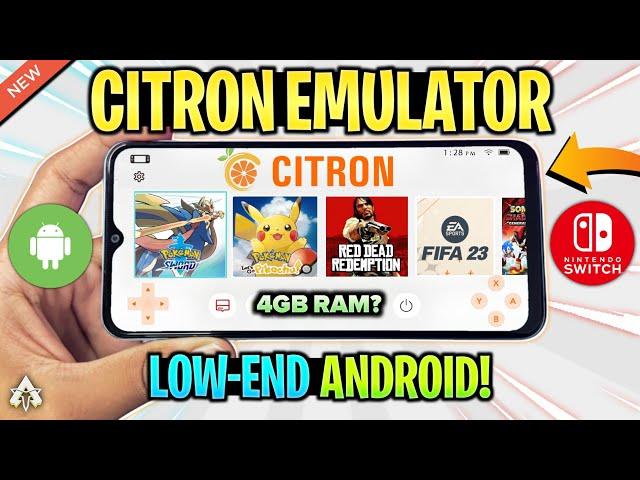  TESTING CITRON EMULATOR ON *LOW-END* ANDROID DEVICE! | BEST NINTENDO SWITCH EMULATOR?