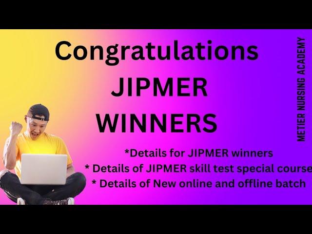 200 + Metier Nursing Academy aspirants successfully cleared JIPMER Nursing Officer written exam.