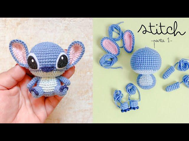 Stitch amigurumi a crochet ENG/ESP | CUERPO Y CABEZA (1)