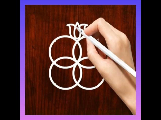 Easy 3 dots Rangoli for Diwali 2022, Lotus Rangoli kolam, RangRangoli kolam, Muggulu