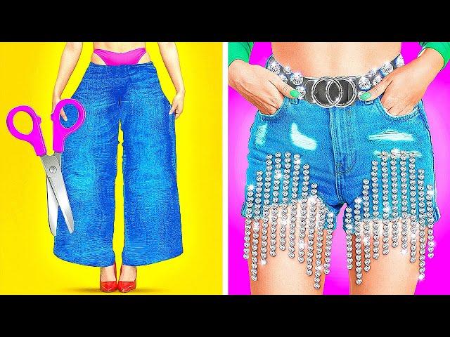 Fashion Makeover Magic!  | DIY Tricks to Refresh Your Old Clothes! Secret Hacks to Upgrade