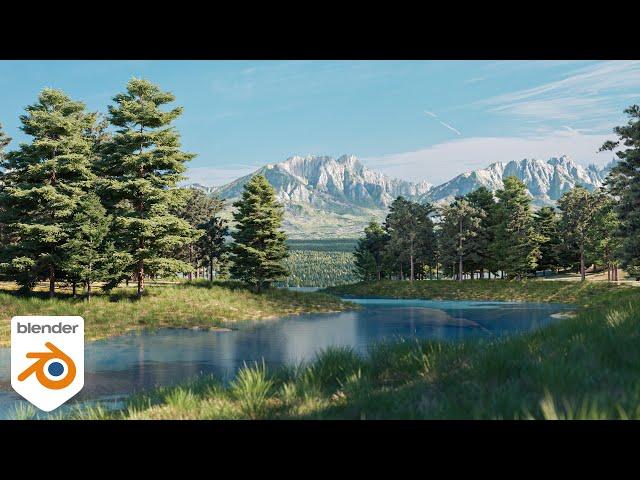 Blender Tutorial : Create a Beautiful River Landscape in Blender